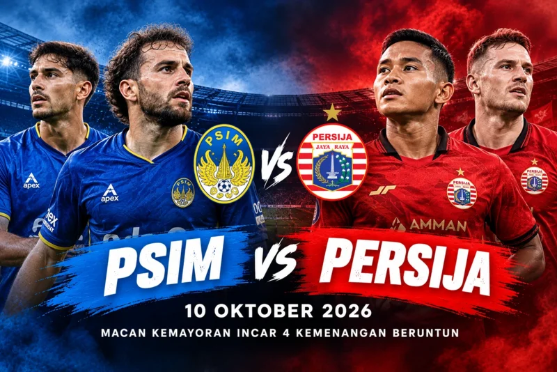 Prediksi PSIM vs Persija 10 Oktober 2026 Macan Kemayoran Incar 4 Kemenangan Beruntun.webp